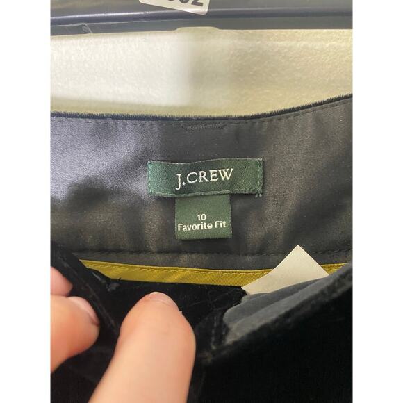 J Crew Black Velvet Favorite Fit Pants Sz 14 - Picture 3 of 3